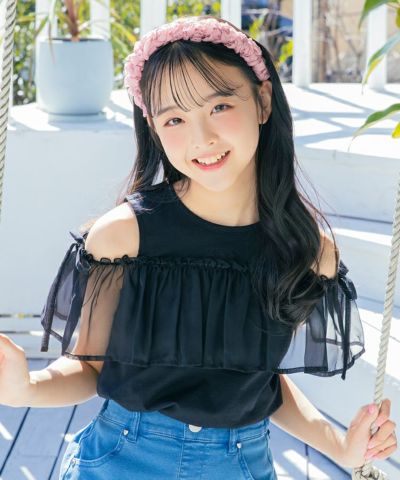 2wayフレアシフォンTシャツ